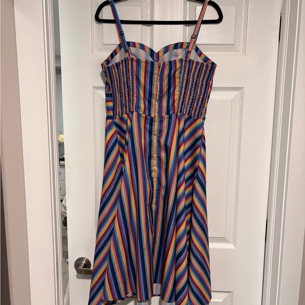 Voodoo Vixen Multicolor Striped Dress - Picture 5 of 10